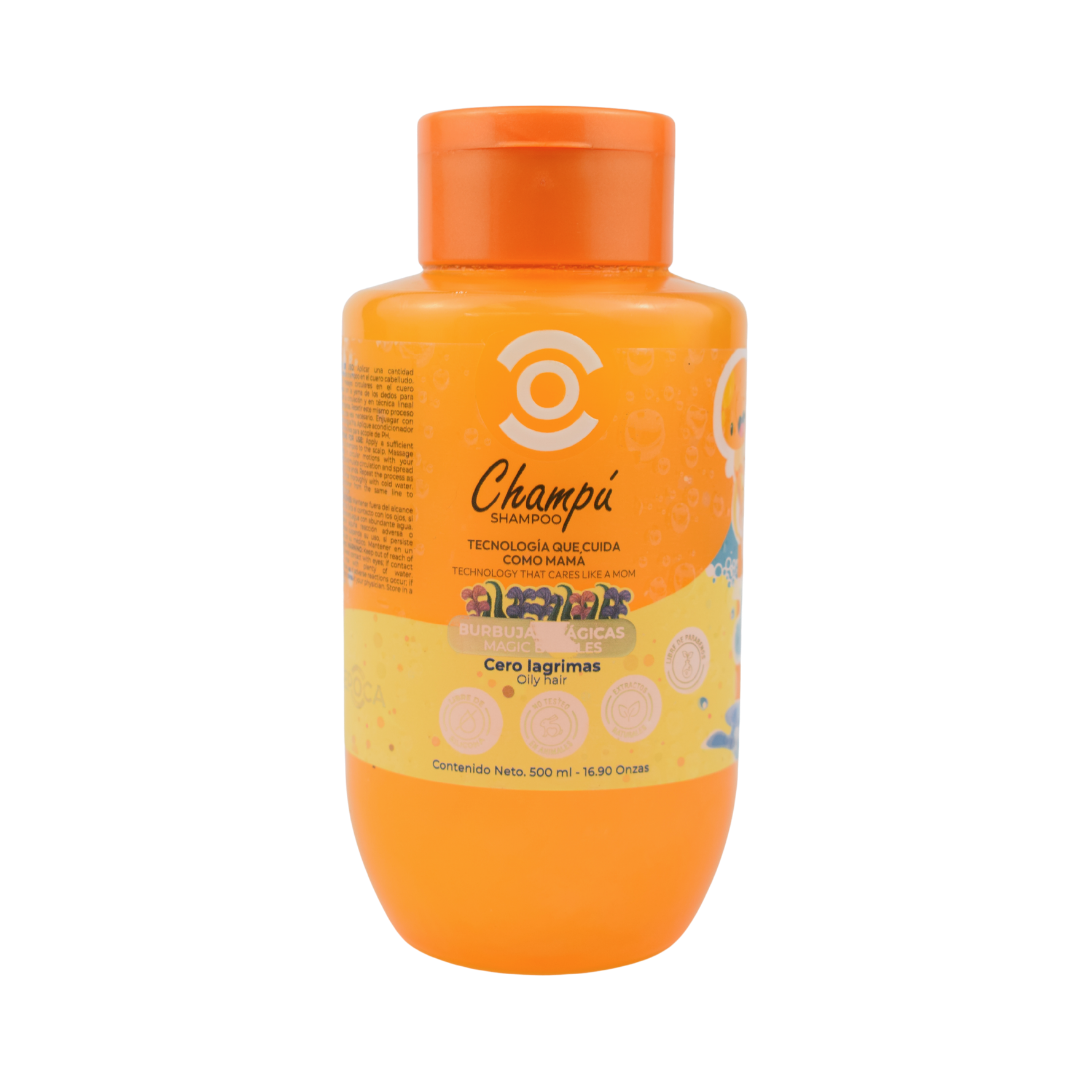 🌈 Burbujas Mágicas Kids – Shampoo Infantil 5–10 años
