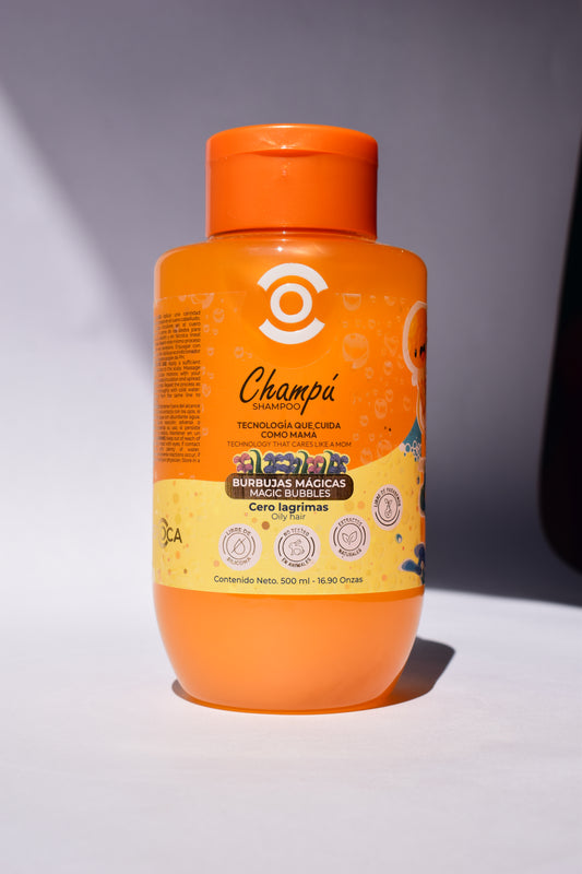 🌈 Burbujas Mágicas Kids – Shampoo Infantil 5–10 años